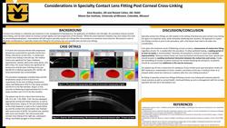 Considerations in Specialty Contact Lens Fitting Post Corneal Cross-Linking